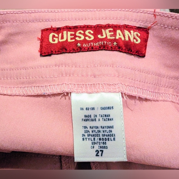 Guess Jeans Pink Flared Pants - Picture 2 of 3